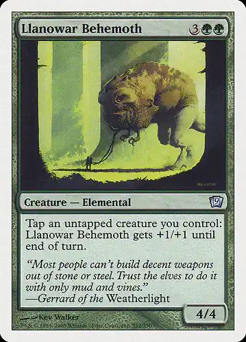 Llanowar Behemoth - 9ed Spoiler