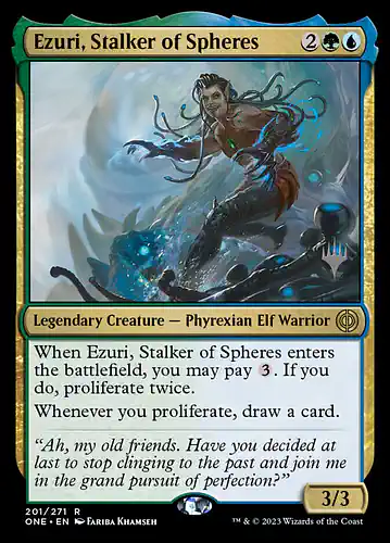 Ezuri, Stalker of Spheres - one Spoiler