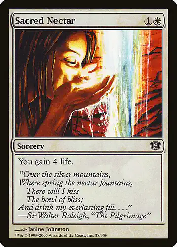 Sacred Nectar - 9ed Spoiler