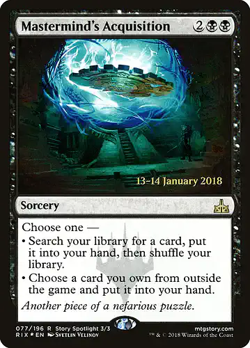 Mastermind's Acquisition - rix Spoiler