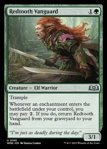 Redtooth Vanguard - woe Spoiler