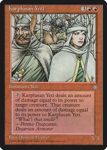 Karplusan Yeti - ice Spoiler