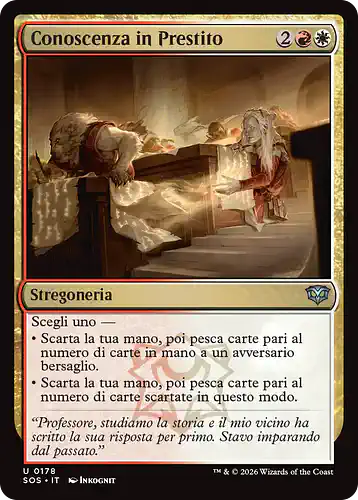 Borrowed Knowledge - sos Spoiler