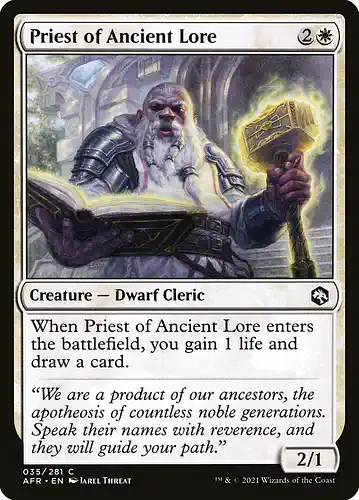 Priest of Ancient Lore - afr Spoiler
