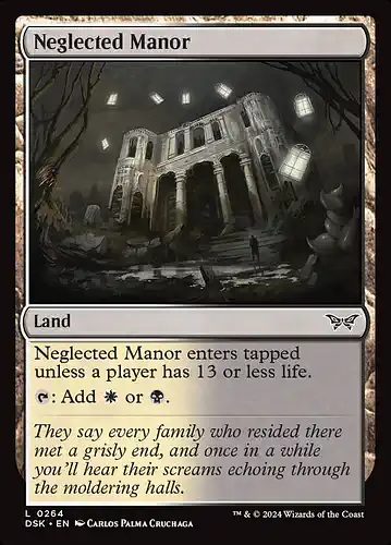 Neglected Manor - dsk Spoiler