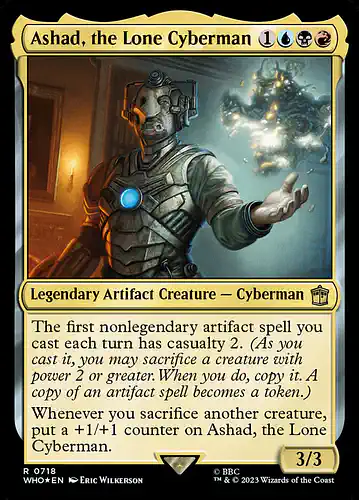 Ashad, the Lone Cyberman - who Spoiler