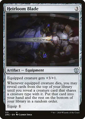 Heirloom Blade - znc Spoiler