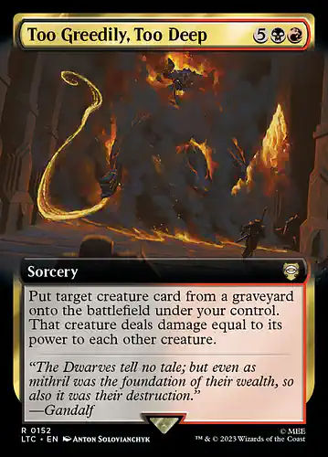 Too Greedily, Too Deep - ltc Spoiler