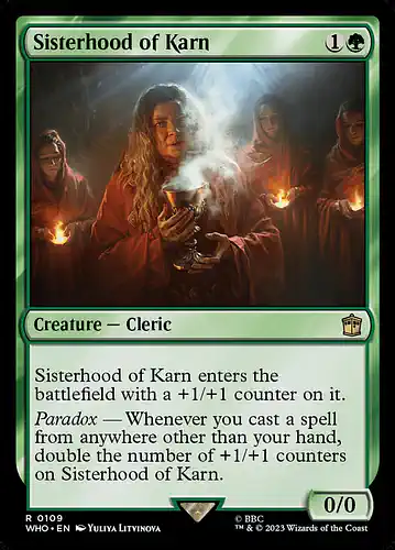 Sisterhood of Karn - who Spoiler