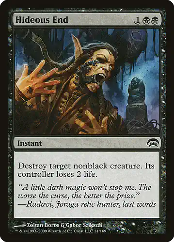Hideous End - hop Spoiler