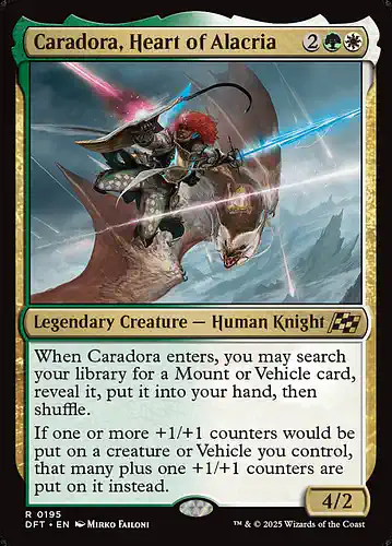 Caradora, Heart of Alacria - dft Spoiler