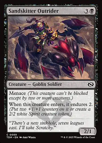 Sandskitter Outrider - tdm Spoiler