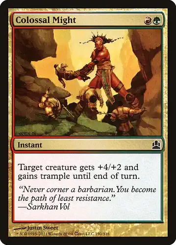 Colossal Might - cmd Spoiler