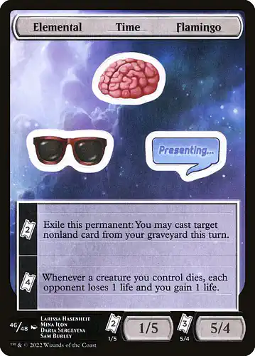 Elemental Time Flamingo - unf Spoiler