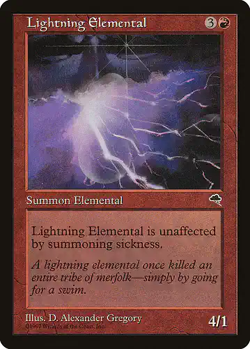 Lightning Elemental - tmp Spoiler