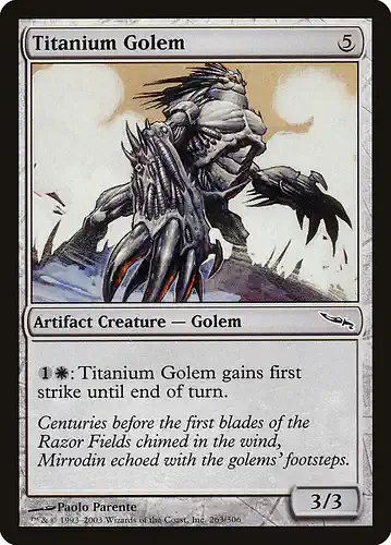 Titanium Golem - mrd Spoiler