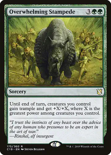 Overwhelming Stampede - c19 Spoiler