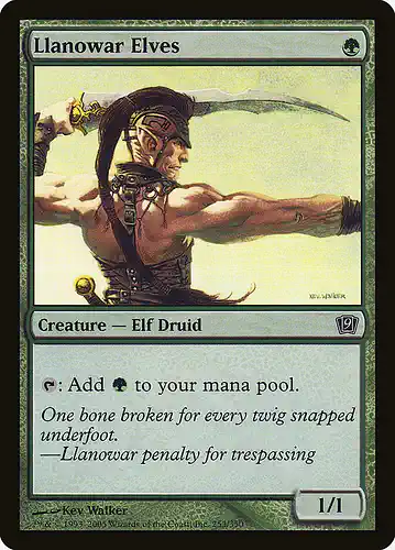 Llanowar Elves - 9ed Spoiler