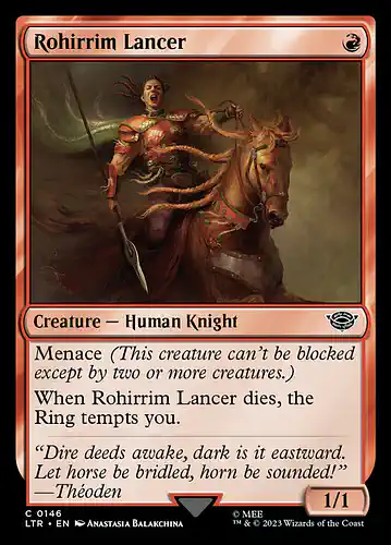 Rohirrim Lancer - ltr Spoiler