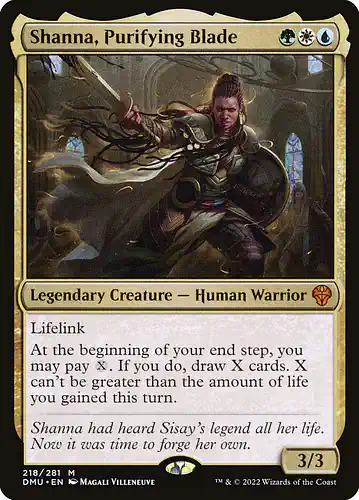 Shanna, Purifying Blade - dmu Spoiler
