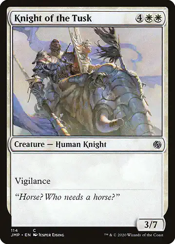 Knight of the Tusk - jmp Spoiler