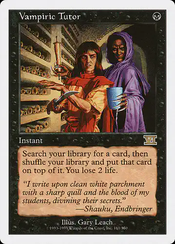 Vampiric Tutor - 6ed Spoiler