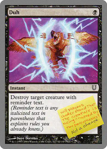 Duh - unh Spoiler