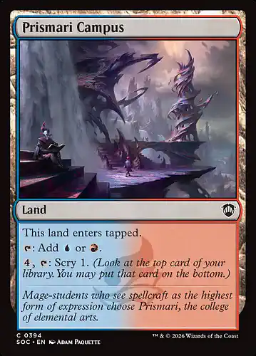Prismari Campus - soc Spoiler