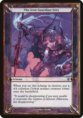 The Iron Guardian Stirs - arc Spoiler