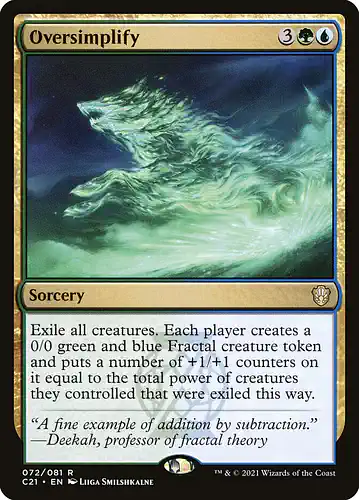 Oversimplify - c21 Spoiler