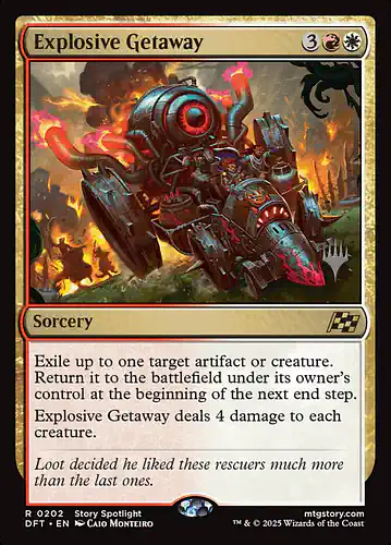 Explosive Getaway - dft Spoiler