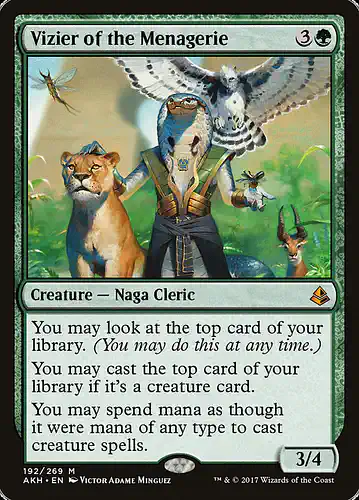 Vizier of the Menagerie - akh Spoiler