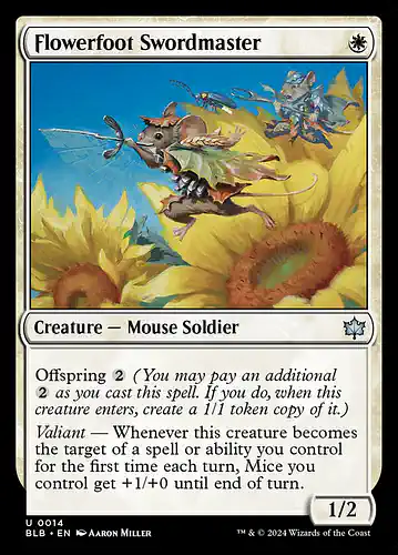 Flowerfoot Swordmaster - blb Spoiler