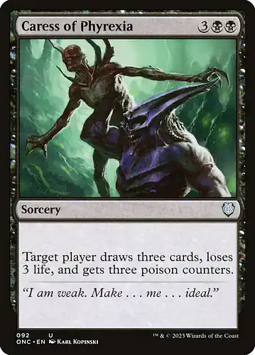 Caress of Phyrexia - onc Spoiler