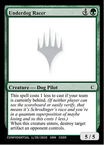 Underdog Racer - unk Spoiler