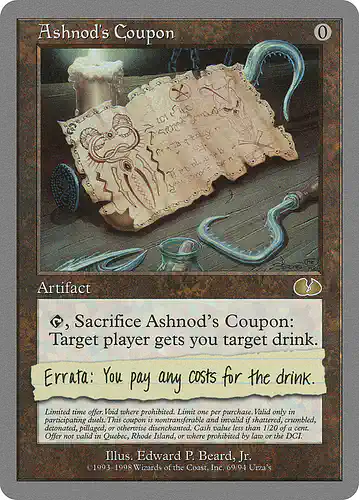 Ashnod's Coupon - ugl Spoiler