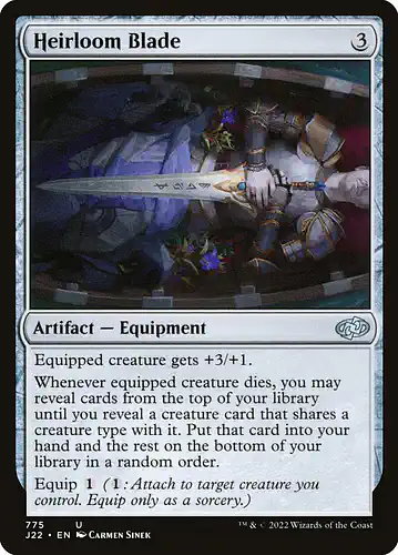 Heirloom Blade - j22 Spoiler