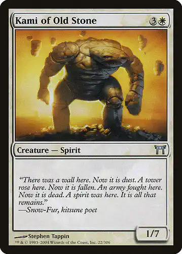 Kami of Old Stone - chk Spoiler