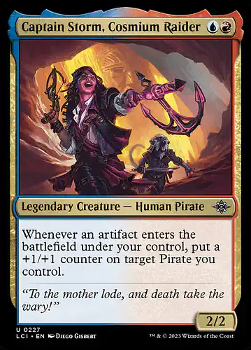 Captain Storm, Cosmium Raider - lci Spoiler