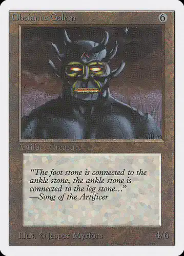 Obsianus Golem - 2ed Spoiler