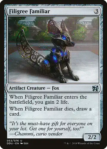 Filigree Familiar - ddu Spoiler
