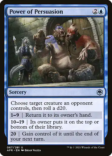 Power of Persuasion - afr Spoiler