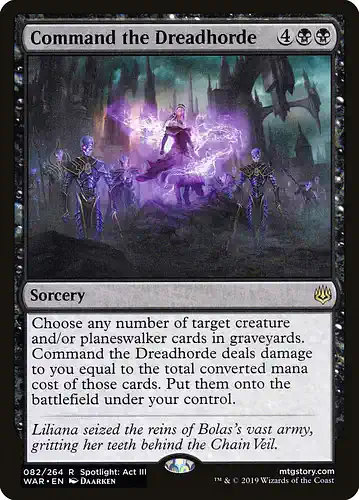 Command the Dreadhorde - war Spoiler