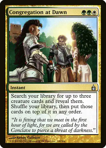 Congregation at Dawn - rav Spoiler