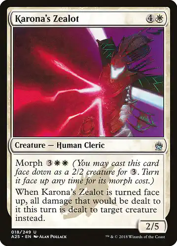 Karona's Zealot - a25 Spoiler