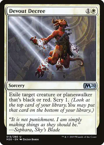 Devout Decree - m20 Spoiler