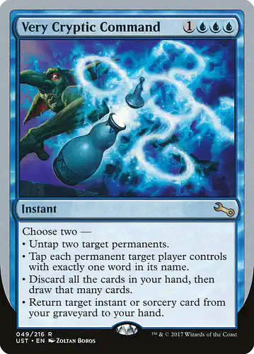 Very Cryptic Command - ust Spoiler