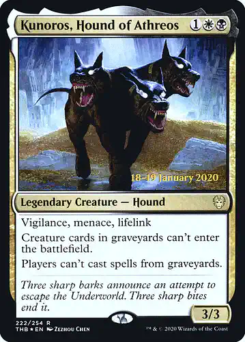 Kunoros, Hound of Athreos - thb Spoiler