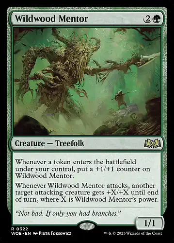 Wildwood Mentor - woe Spoiler