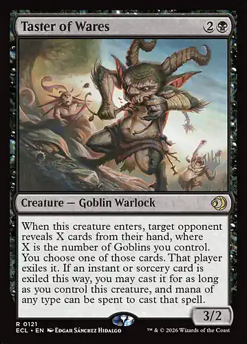Taster of Wares - ecl Spoiler